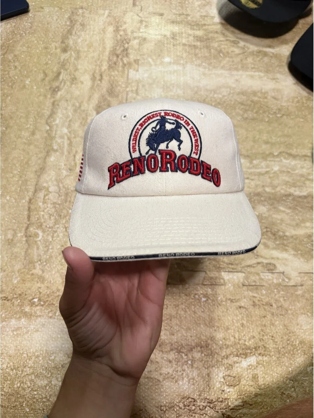 Vintage Reno Rodeo Milano Hat Cap Cowboys Strapback READ